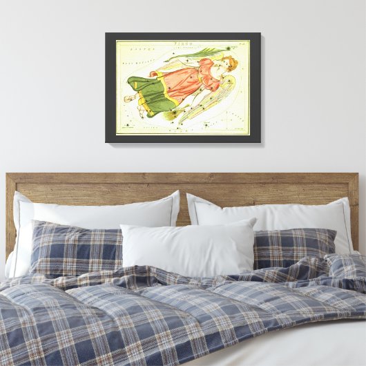 Maagd Maagd Constellatie Urania's Mirror Canvas Afdruk (Insitu (Slaapkamer))