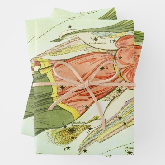 Maagd Maagd Constellatie Urania's Mirror Inpakpapier Vel (In situ)