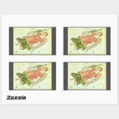 Maagd Maagd Constellatie Urania's Mirror Rechthoekige Sticker (Vel)