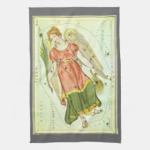 Maagd Maagd  Constellatie Urania's Mirror Theedoek (Verticaal)