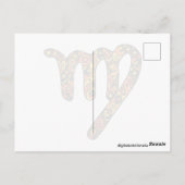 Maagd Maagd Dierenriem Symbool Briefkaart (Achterkant)