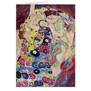 Maagd (Maagd), Gustav Klimt, Vintage Art Nouveau