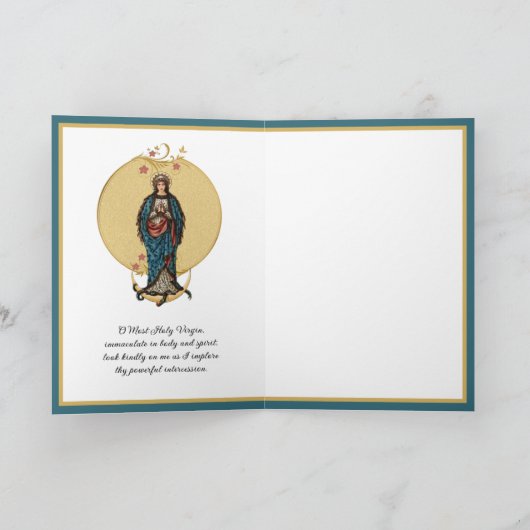 Maagd-maagd-Mary Moeder-katholieke Religieuze auto Kaart (Binnen)