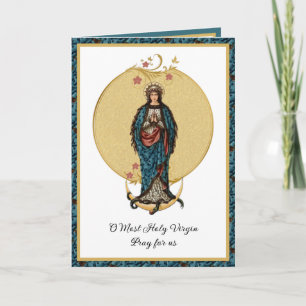 Maagd-maagd-Mary Moeder-katholieke Religieuze auto Kaart