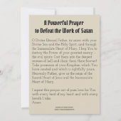 Maagd Maagd Mary, zonder geld, slaat de duivel in  Bedankkaart (Achterkant)