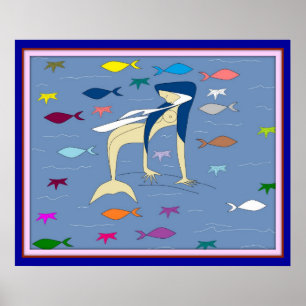 Maagd Maagd Mermaid Poster
