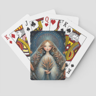 Maagd Maagd Sterrenbeeld Astrologie Hemels Verjaar Pokerkaarten