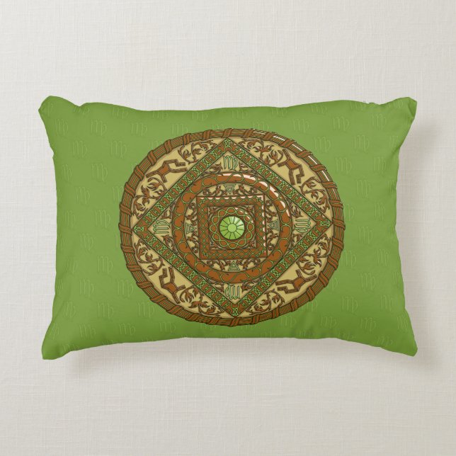 Maagd Mandala Accentkussen Decoratief Kussen (Voorkant)