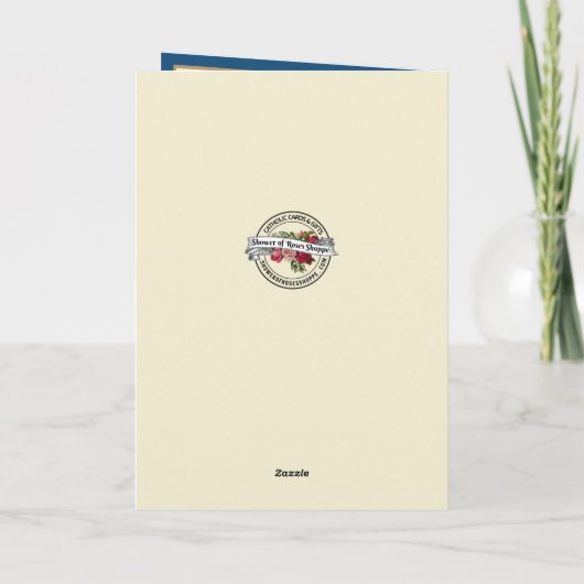  Maagd Maria Baby Jesus Schrift Feestdagen Kaart (Achterkant)