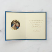 Maagd Maria Baby Jesus Schrift Feestdagen Kaart (Binnen)