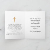 Maagd Maria Baby Jezus Begrafenis Sympathie Condol Kaart (Binnen)