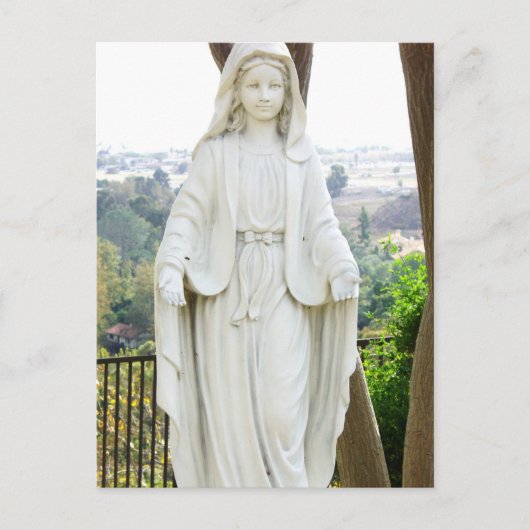 Maagd Maria Beeld Briefkaart (Voorkant)