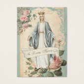 Maagd Maria Begrafenis Gebed Visitekaartje (Voorkant)