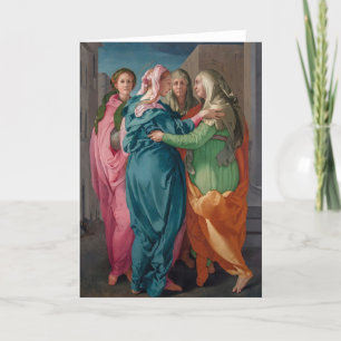 Maagd Maria Bezoek aan St. Elizabeth Religious Kaart