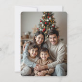 Maagd Maria Bidden Voeg familiefoto toe Feestdagenkaart (Achterkant)