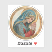 Maagd Maria Biddend Roodkatholiek Vinyl Sticker (Vel)