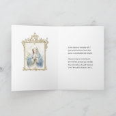 Maagd Maria Bloemen Denken aan je Gebed Kaart (Binnen)