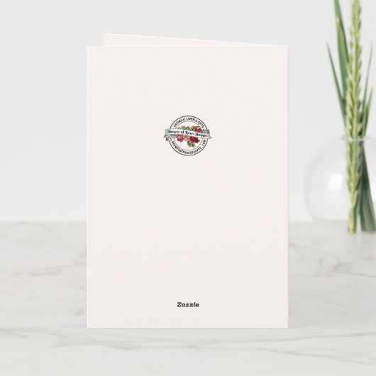 Maagd Maria Bloemen Denken aan je Gebed Kaart (Achterkant)