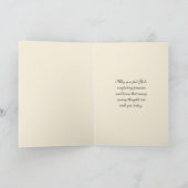 Maagd Maria Bloemen Jubileum van de Dood Geliefd E Kaart (Binnen)