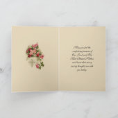 Maagd Maria Bloemen Jubileum van de Dood Geliefd E Kaart (Binnen)