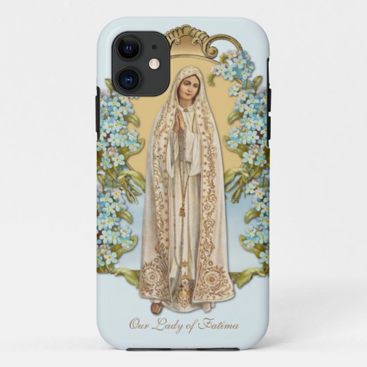 Maagd Maria Bloemstuk Religieuze Dame Van Fatima Case-Mate iPhone Case (Achterkant)