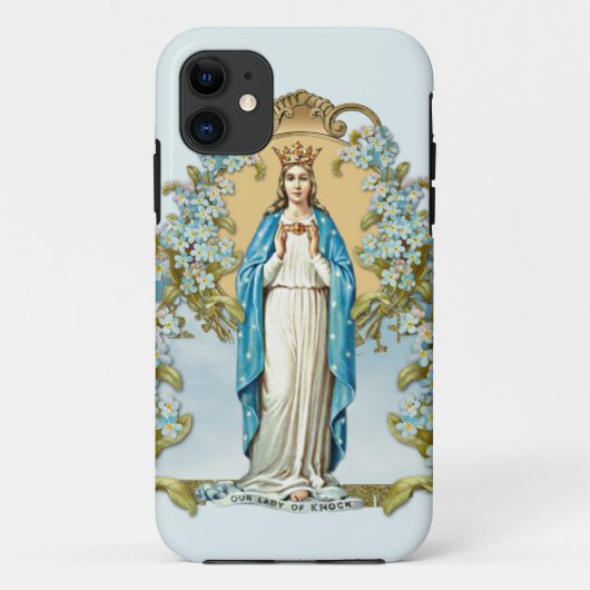 Maagd Maria Bloemstuk Religieuze Dame van Knock Case-Mate iPhone Case (Achterkant)