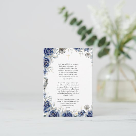 Maagd Maria Christus Katholieke Zwangerschapsgebed Plaatskaartje (Staand voorkant)