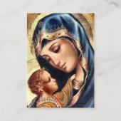 Maagd Maria Christus Katholieke Zwangerschapsgebed Plaatskaartje (Achterkant)