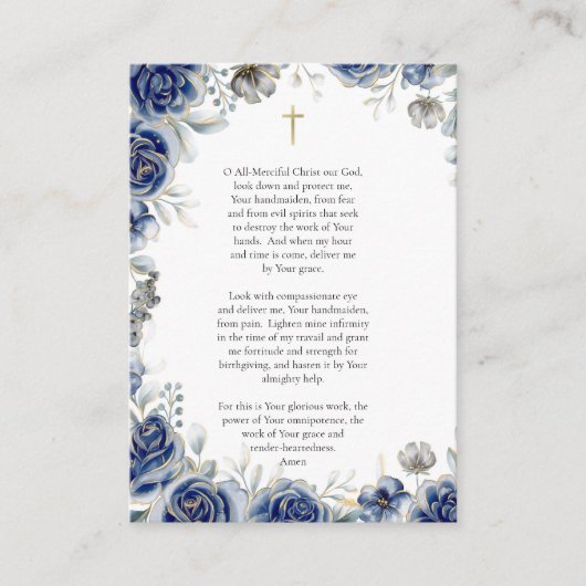 Maagd Maria Christus Katholieke Zwangerschapsgebed Plaatskaartje (Voorkant)