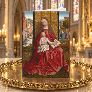 Maagd Maria & Christus Kind Katholiek Feestdagen Kaart
