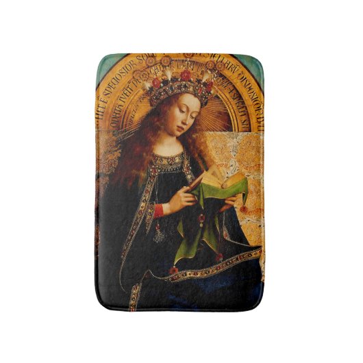 Maagd Maria door Jan van Eyck Badmat (Voorkant Verticaal)