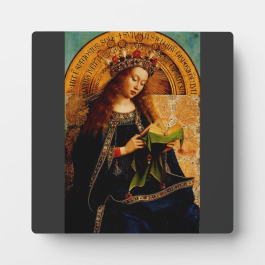 Maagd Maria door Jan van Eyck Fotoplaat (Voorkant)