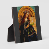 Maagd Maria door Jan van Eyck Fotoplaat (Voorkant)