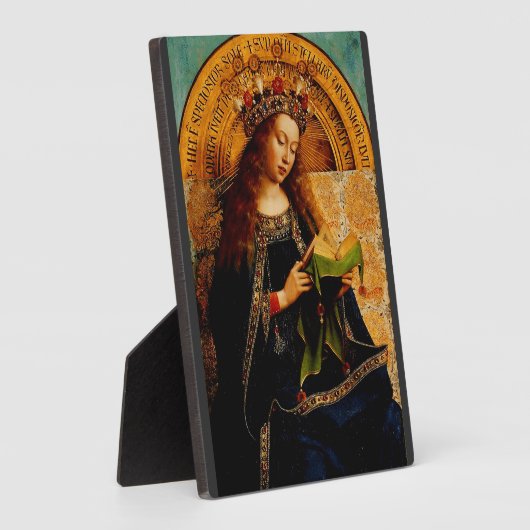 Maagd Maria door Jan van Eyck Fotoplaat (Zijkant)