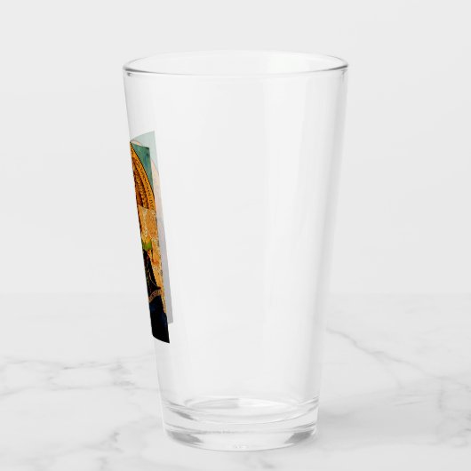 Maagd Maria door Jan van Eyck Glas (Links)