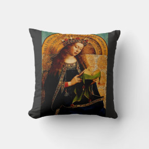 Maagd Maria door Jan van Eyck Kussen