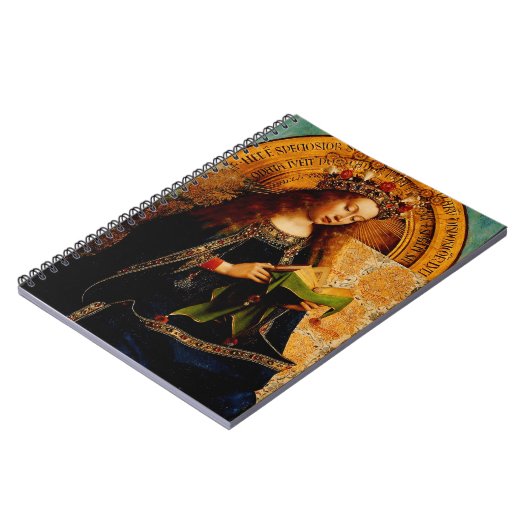 Maagd Maria door Jan van Eyck Notitieboek (Linkerzijde)