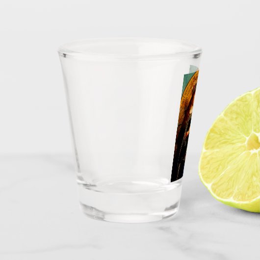 Maagd Maria door Jan van Eyck Shot Glas (Links)