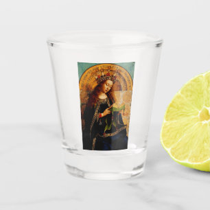 Maagd Maria door Jan van Eyck Shot Glas