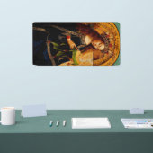 Maagd Maria door Jan van Eyck Spandoek (Beurs)