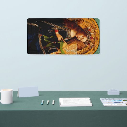 Maagd Maria door Jan van Eyck Spandoek (Beurs)