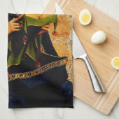 Maagd Maria door Jan van Eyck Theedoek (Quarter Fold)