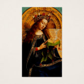 Maagd Maria door Jan van Eyck Visitekaartje (Voorkant)