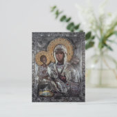 Maagd Maria Drie-Handen Icoon Religieus Briefkaart (Staand voorkant)