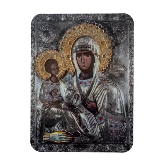Maagd Maria Drie-Handen Icoon Religieus Magneet (Verticaal)