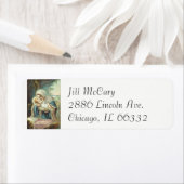 Maagd Maria en Baby Jesus Etiket (Insitu)