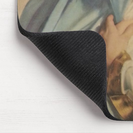 Maagd Maria en Baby Jesus Mousepad Muismat (Hoek)