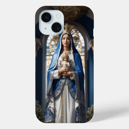 Maagd Maria en Baby Jezus Case-Mate iPhone Case (Achterkant)