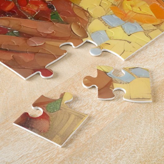 Maagd Maria en Baby Jezus Impressionisme Legpuzzel (Zijkant)