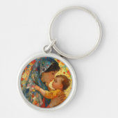 Maagd Maria en Baby Jezus Impressionisme Sleutelhanger (Voorkant)